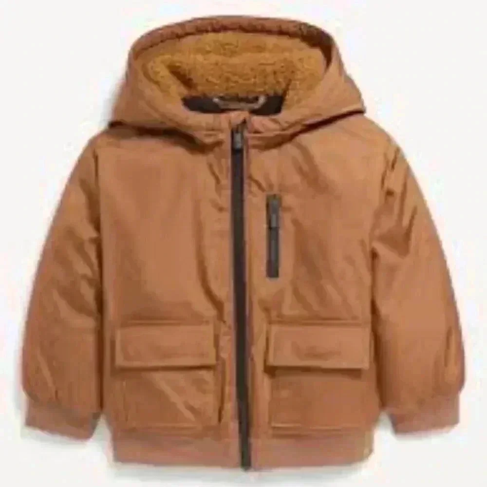 Unisex Water-Resistant Utility Pocket Jacket for Toddler